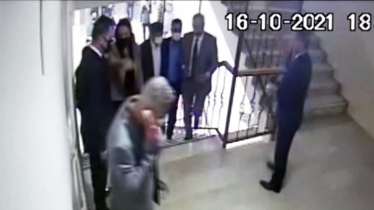 Van'da Ahmet Davutoğlu'nun asansör kazasının öncesi ve sonrası