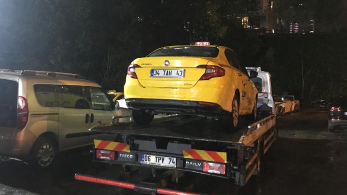 Beşiktaş'ta taksici yolcuyu almak istemedi
