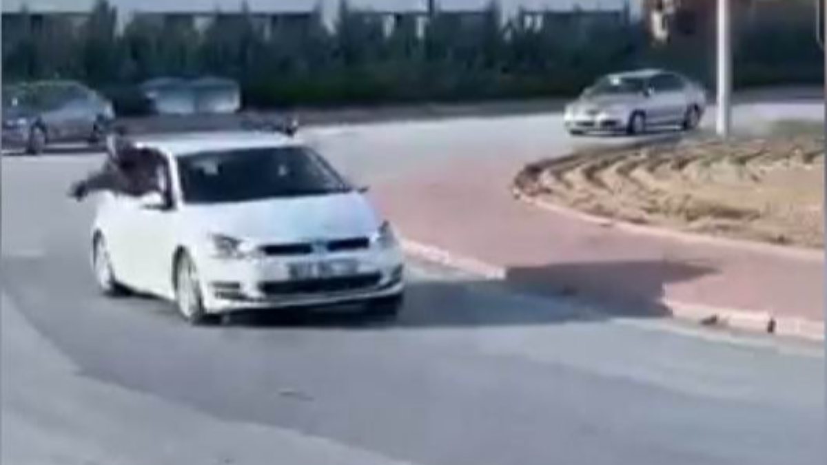 Konya'da drift yapan sürücüye 6 bin 700 lira ceza