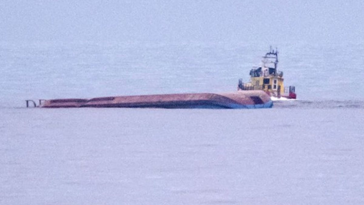 Cargo ship sunk in Odessa
