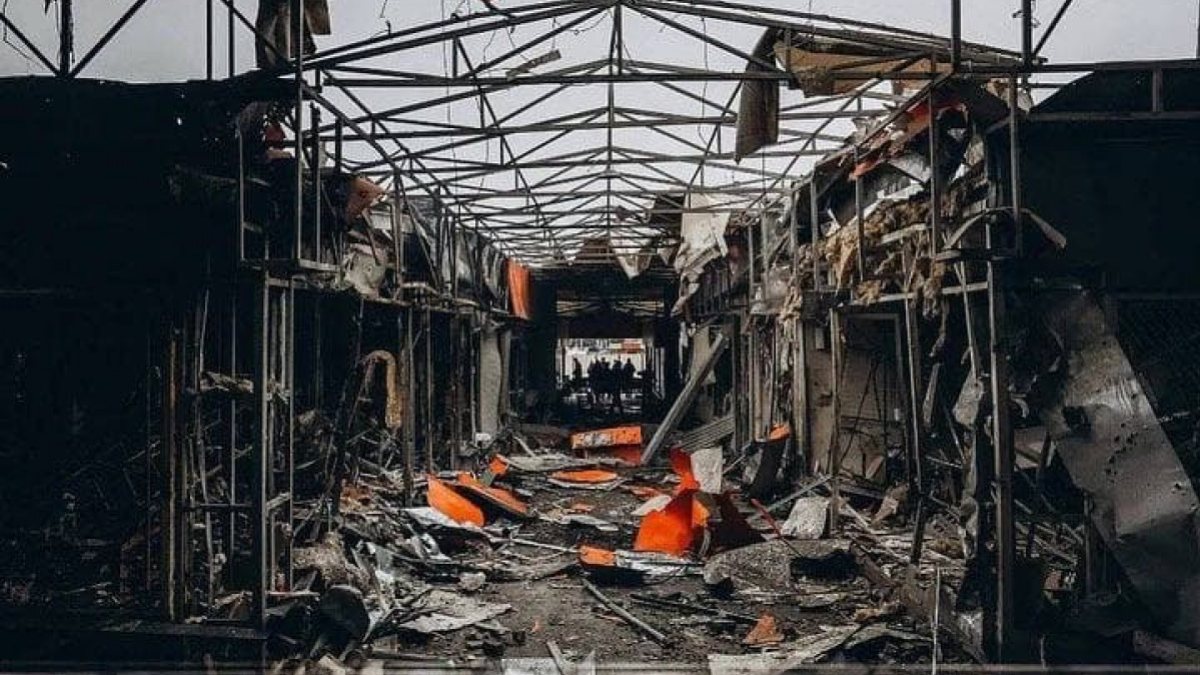 Public market bombed in Kharkov