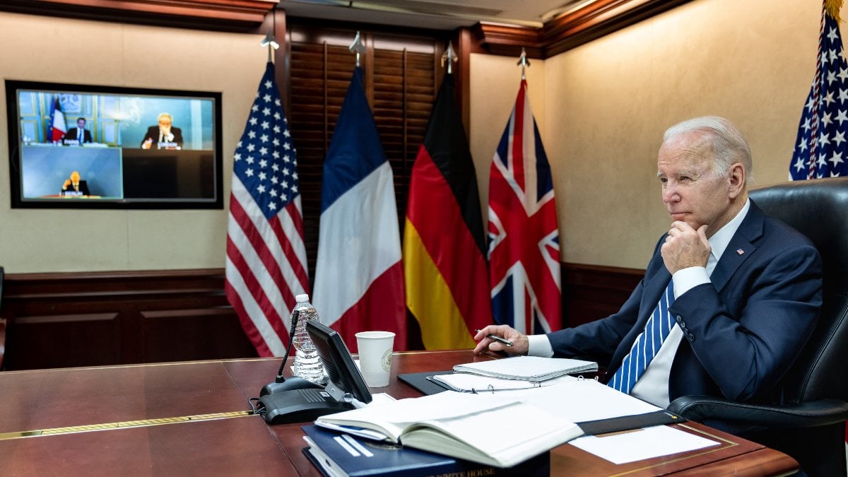 Biden meets with UK, German and French leaders