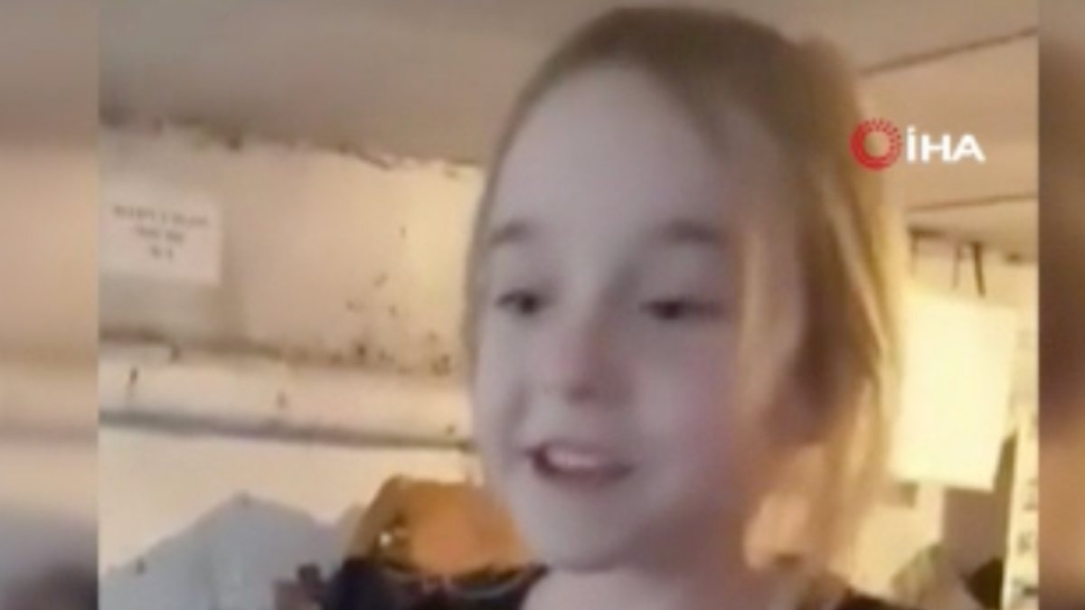 Little girl in Ukraine sang in the bunker