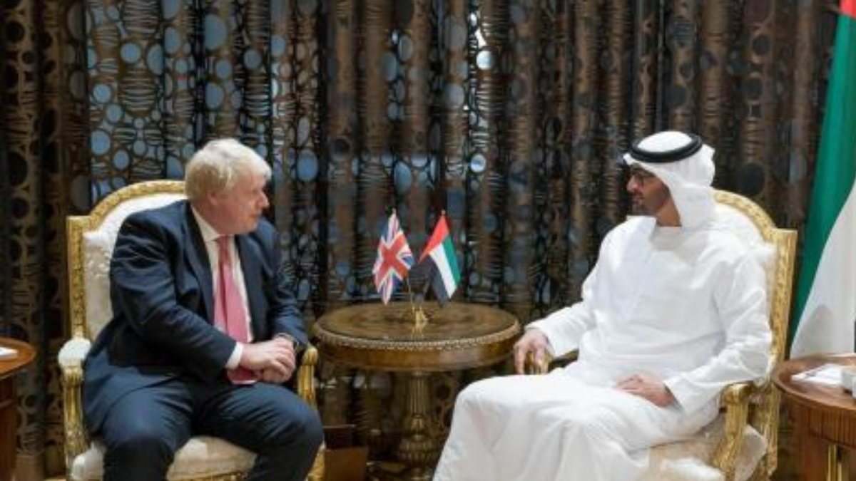 Boris Johnson meets with Abu Dhabi Crown Prince Bin Zayed