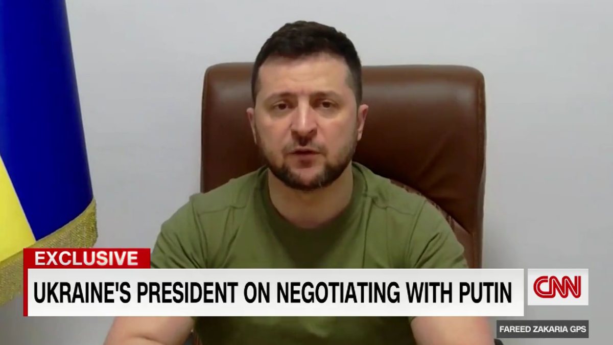 Negotiation message from Zelensky to Putin on CNN