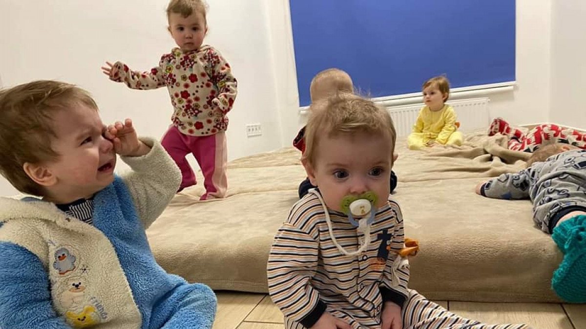 In Ukraine, orphan babies rescued from conflict zone
