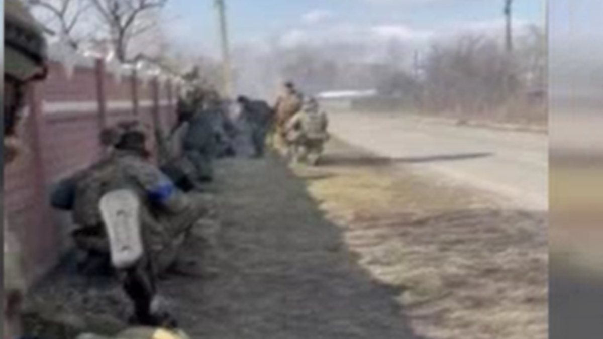 American soldiers fighting in the ranks of Ukraine were caught on camera
