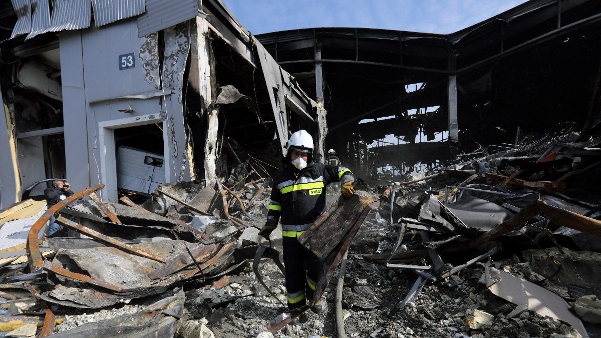 Ecological disaster concerns about logistics center hit in Ukraine