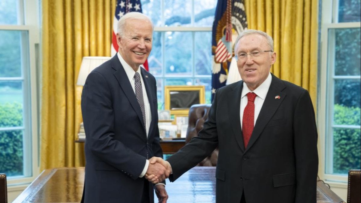 Turkey’s Ambassador to Washington Mercan was received by US President Biden