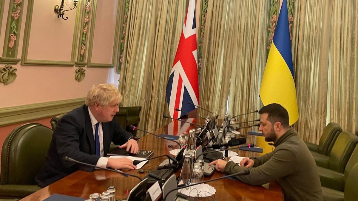 Boris Johnson met with Vladimir Zelensky in Kiev