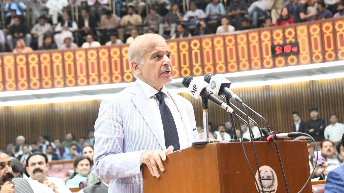 Shahbaz Sharif, who was elected Prime Minister of Pakistan, took his oath.
