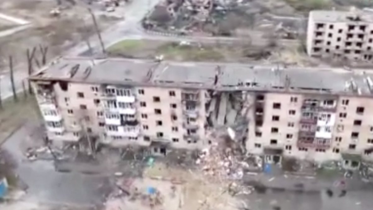 The village of Gorenka in Kiev was destroyed