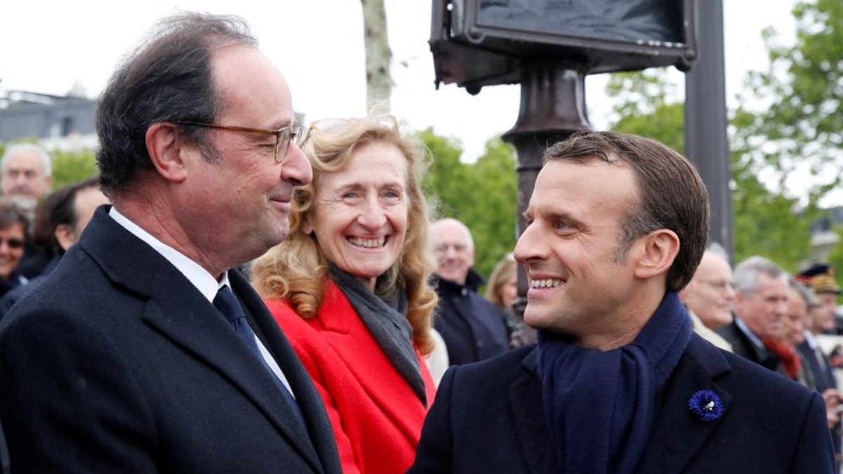 François Hollande expresses his support for Emmanuel Macron