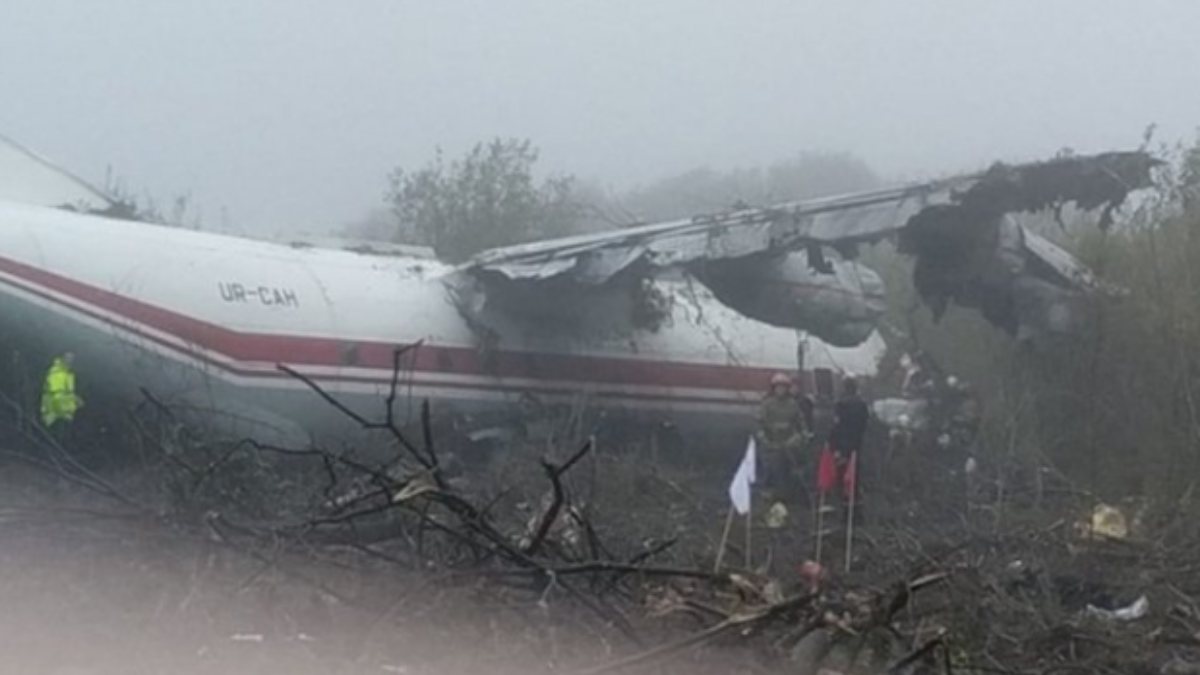 Transport plane crashed in Ukraine