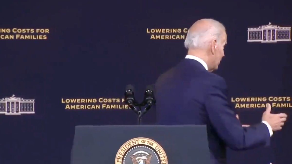 Joe Biden shakes hands with space again