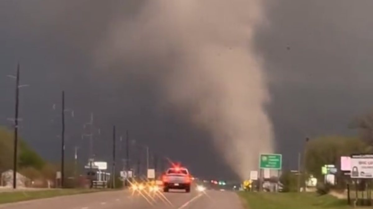 Tornado in Kansas, USA