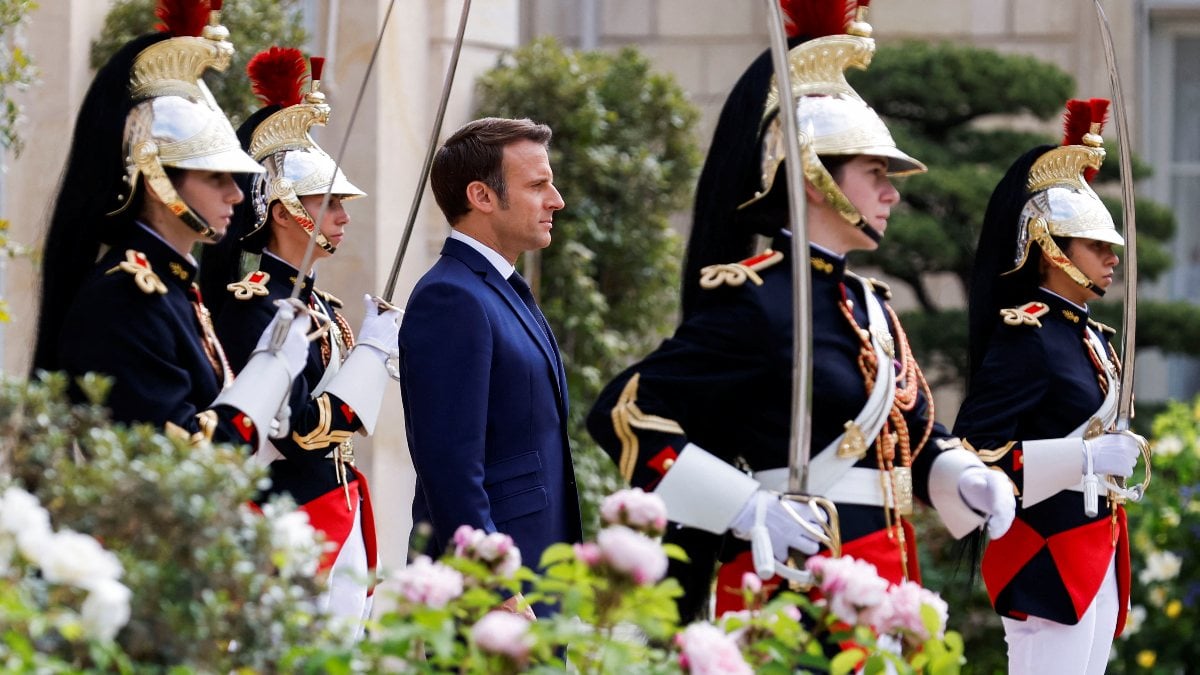Ceremony held for Emmanuel Macron