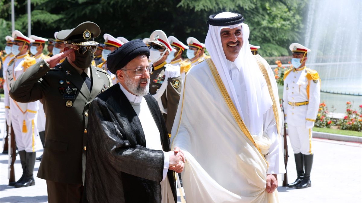 Emir of Qatar Al Sani in Iran