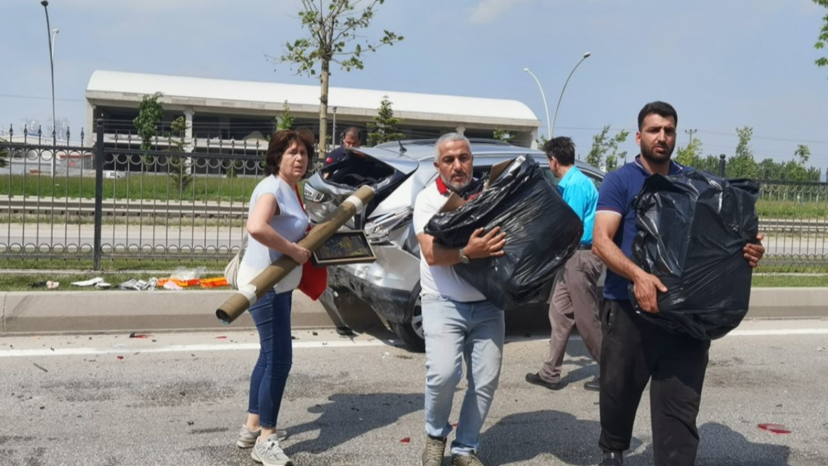 Bursa'da trafik kazası: Yaralı kadın acısını unutup et derdine düştü
