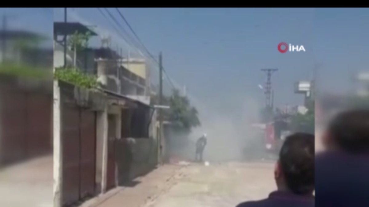 Adana'da depodaki tüpler yangına neden oldu