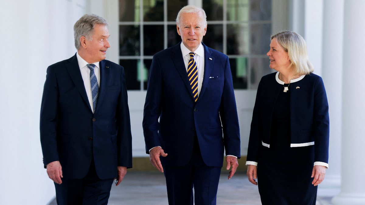 Joe Biden meets Swedish and Finnish leaders