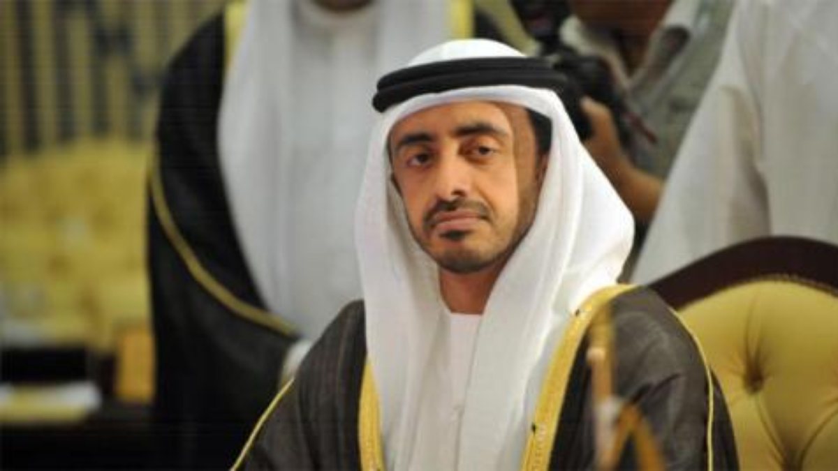 UAE Foreign Minister Abdullah bin Zayed Al Nahyan to arrive in Turkey