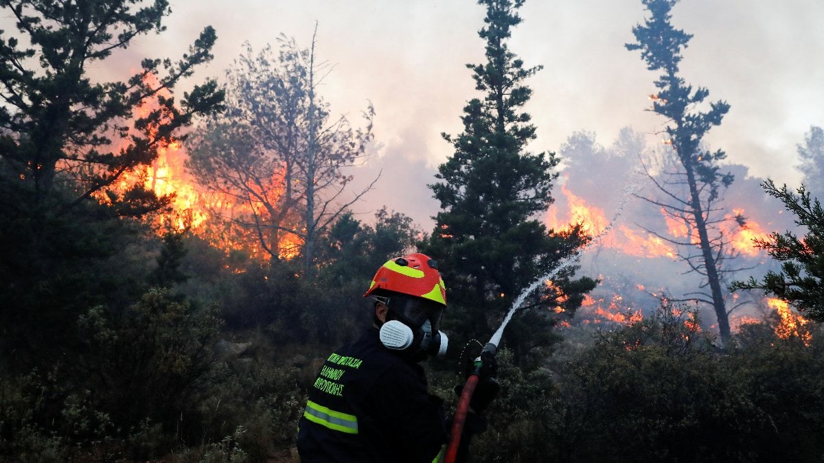 Forest fire in Greece