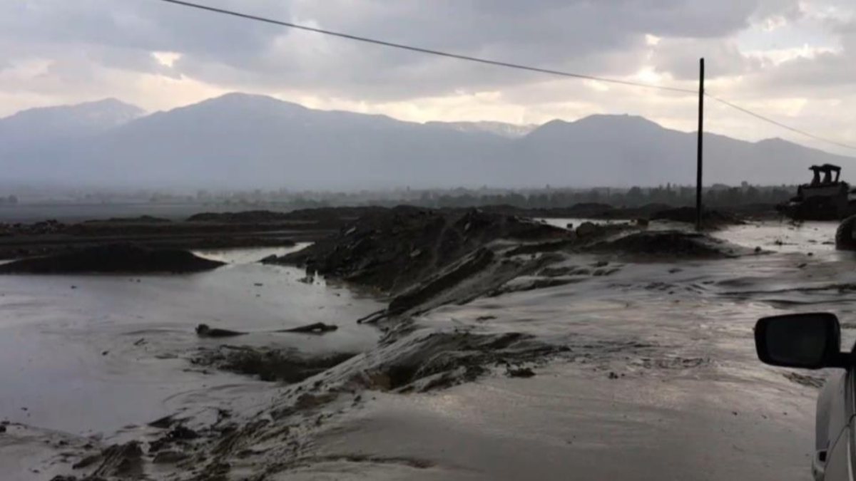 Erzincan’da yağış sele neden oldu