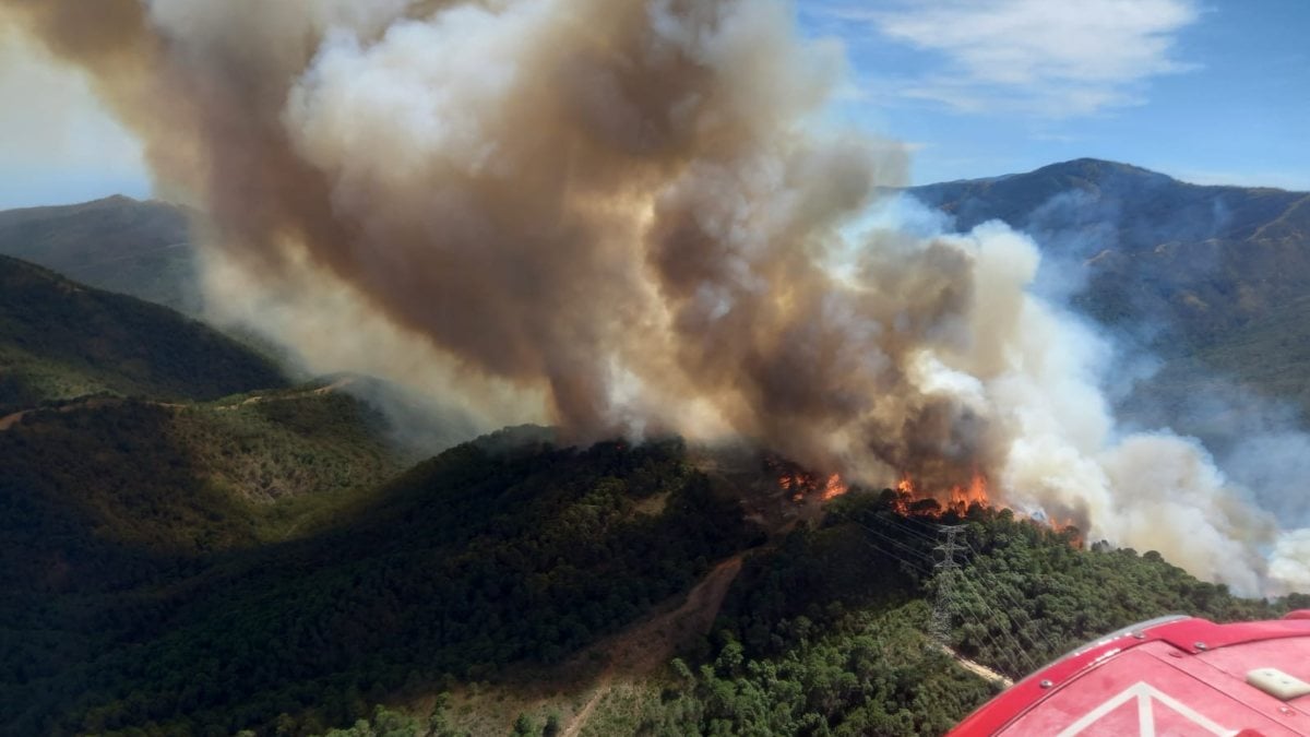 Forest fire broke out in Spain: There are injured