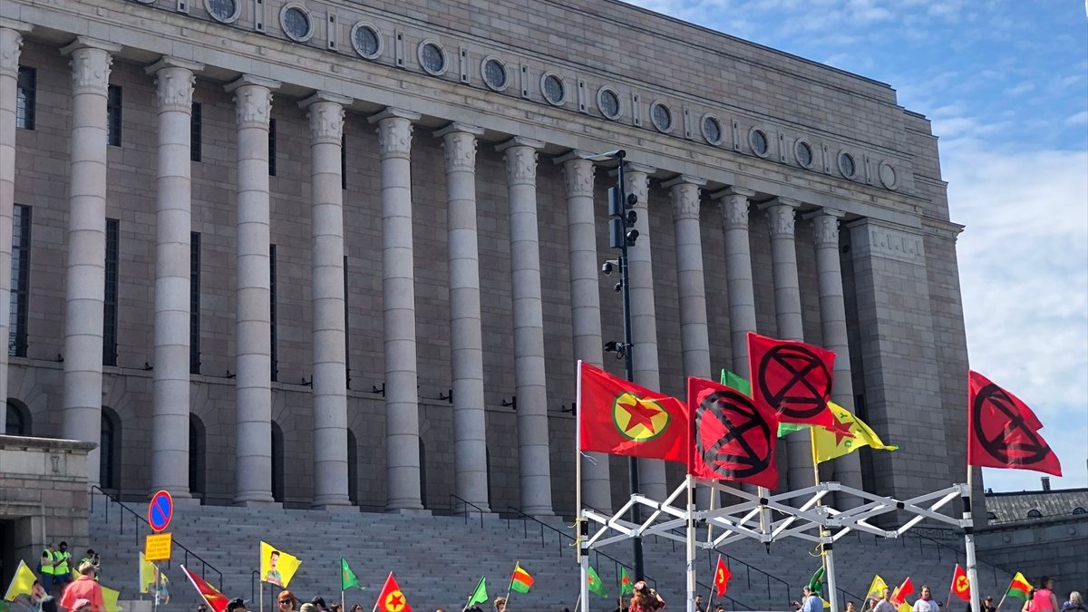 YPG/PKK supporters demonstrate in Sweden and Finland