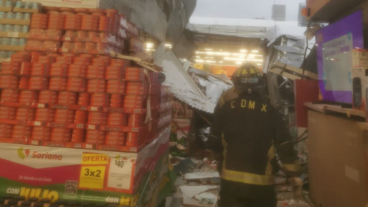 Roof of supermarket collapsed in Mexico: 1 injured