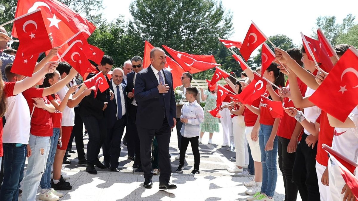 Dışişleri Bakanı Mevlüt Çavuşoğlu Kuzey Makedonya’da