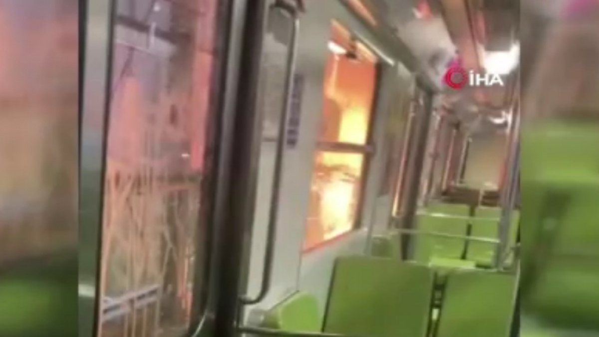 Fire in subway in Mexico