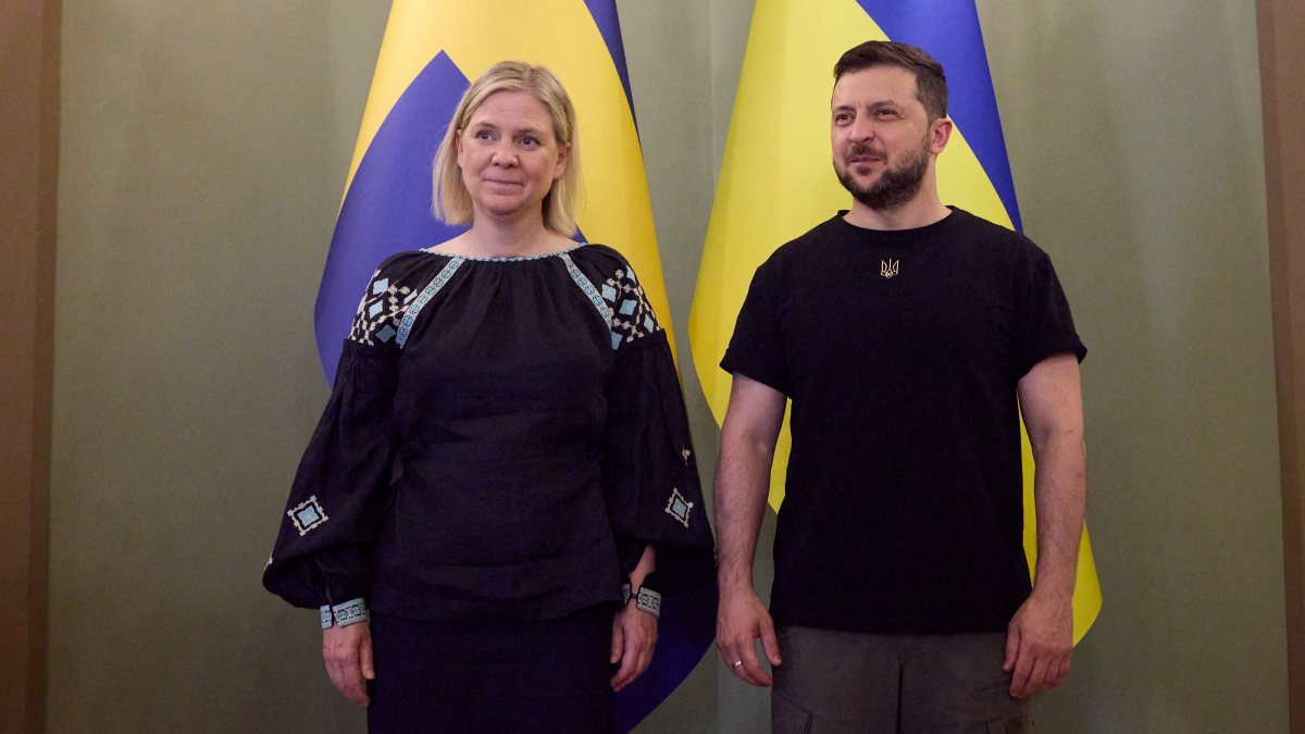 Swedish Prime Minister Andersson visits Ukraine