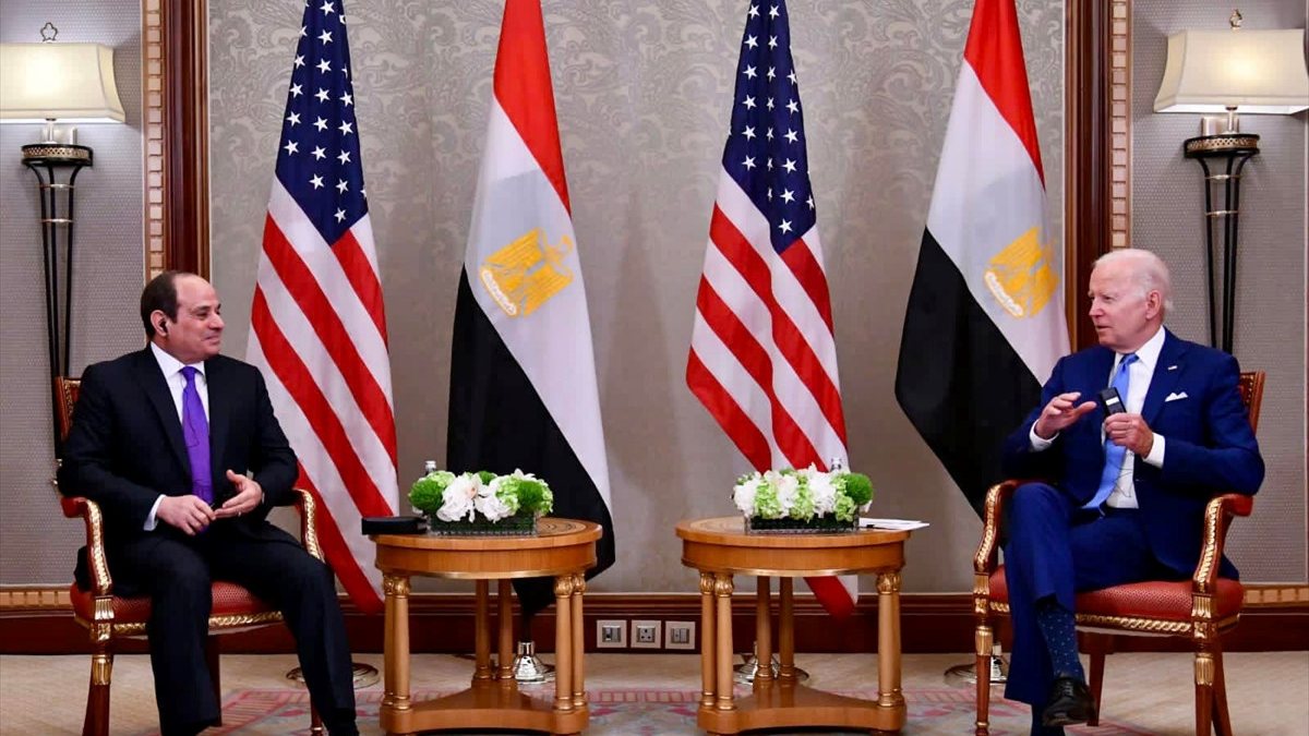 Egyptian President Sisi meets with US President Joe Biden