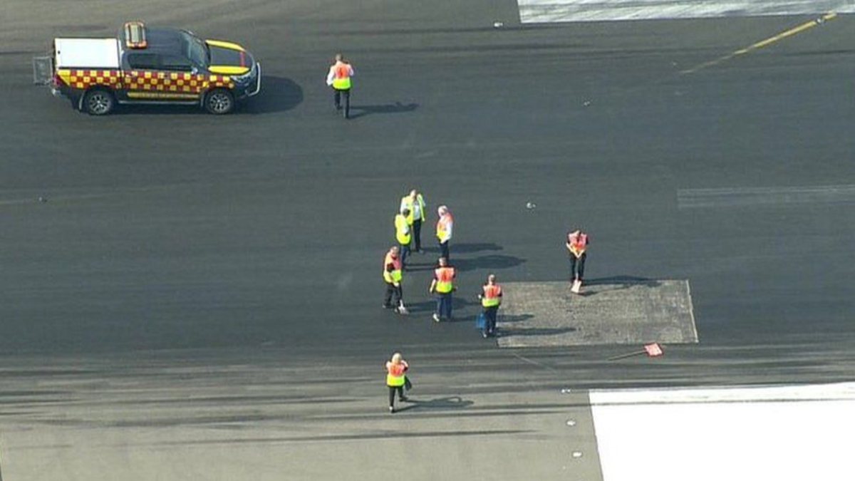 Luton Airport runway melted due to extreme heat in England