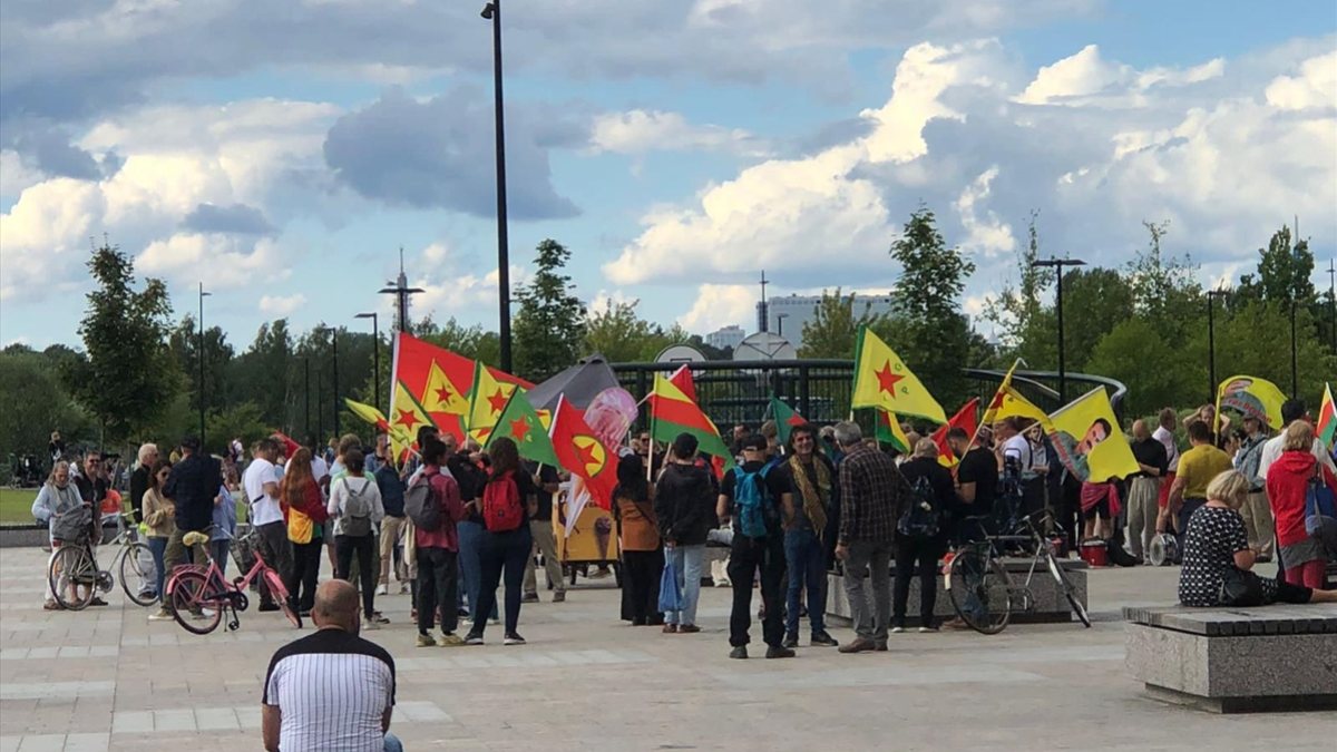 Supporters of the terrorist organization PKK held a demonstration in Finland