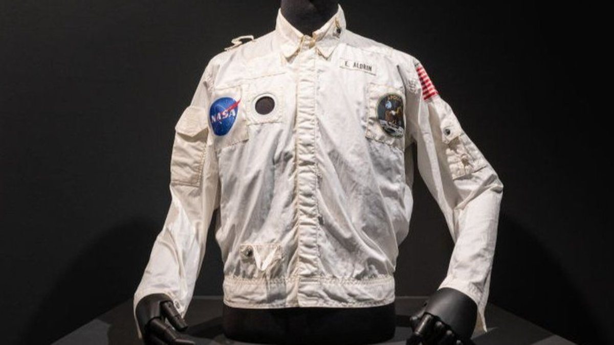 The astonishing figure on the jacket of the second astronaut to set foot on the Moon