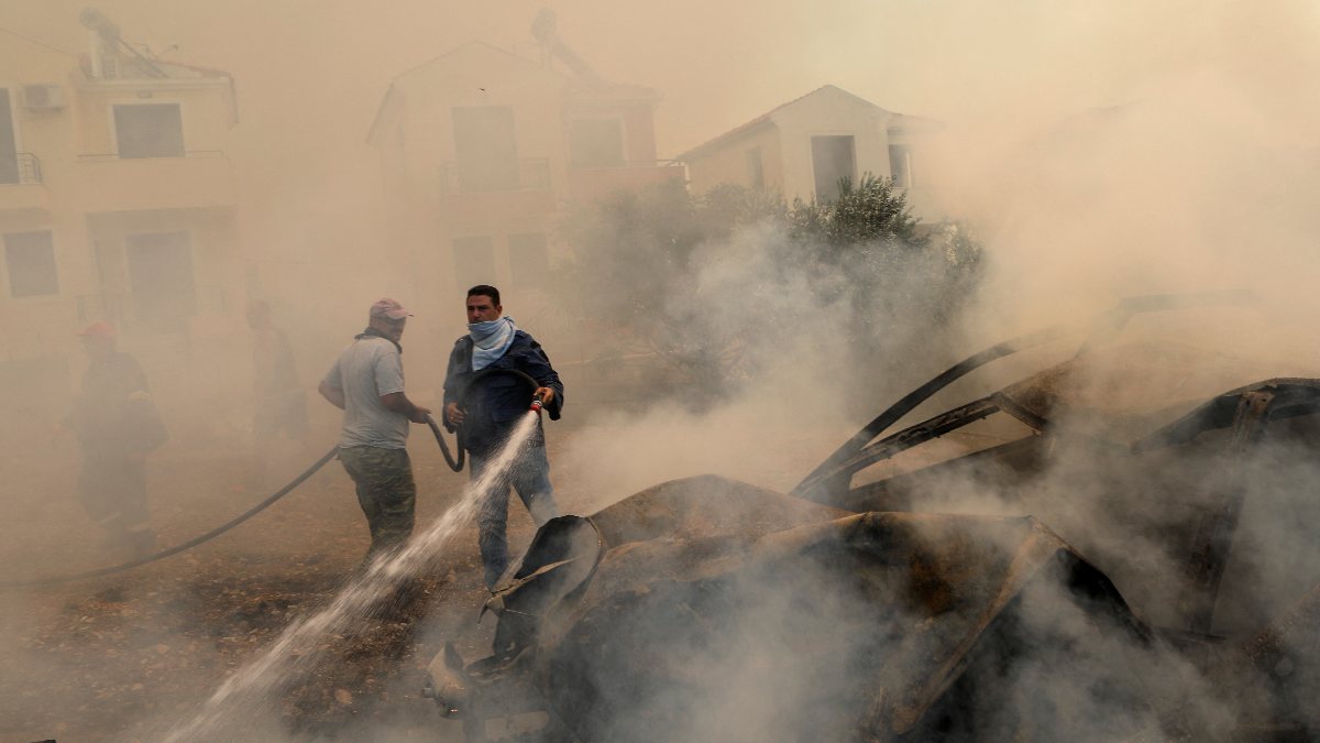 NATO sends aircraft to respond to fires in Greece