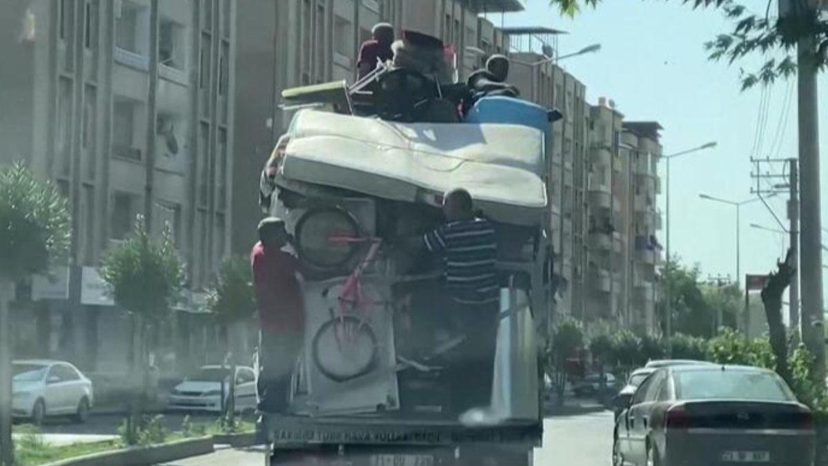 Diyarbakır'daki tehlikeli nakliyeye 1861 TL ceza