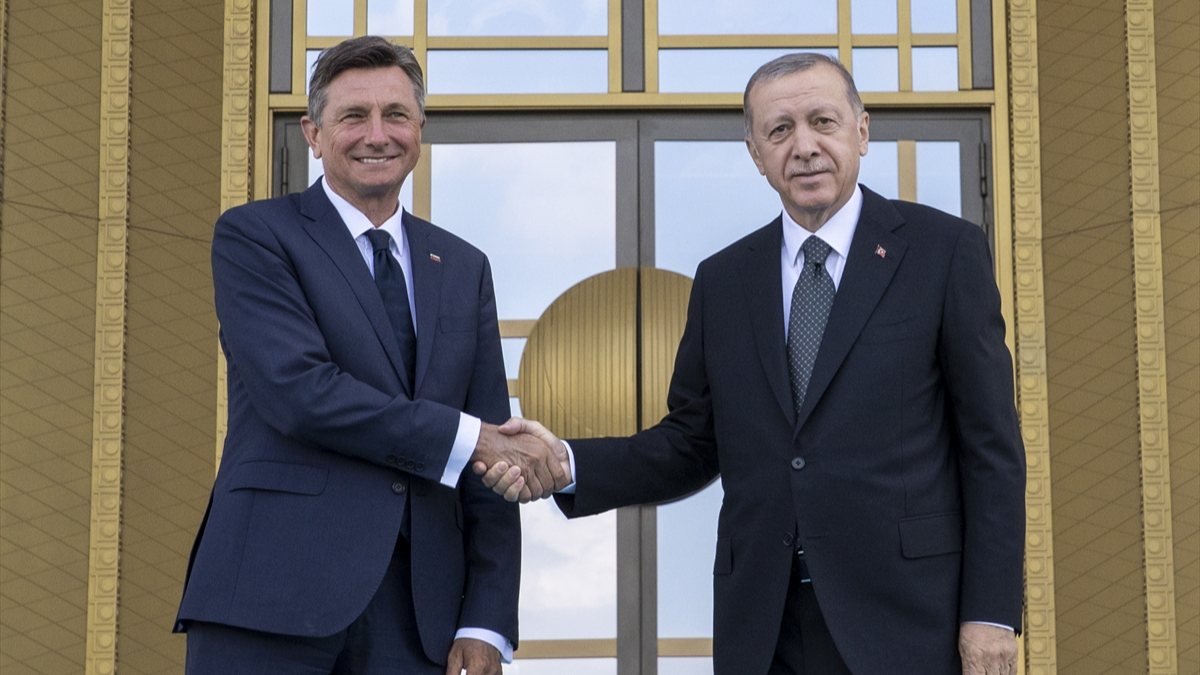 Cumhurbaşkanı Erdoğan, Slovenyalı mevkidaşı Pahor'u ağırladı