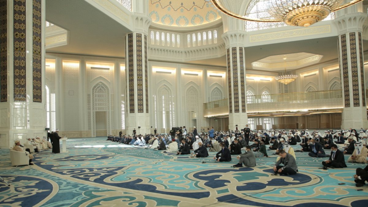 Grand Nur Sultan Mosque, the largest mosque in Central Asia, opened in Kazakhstan