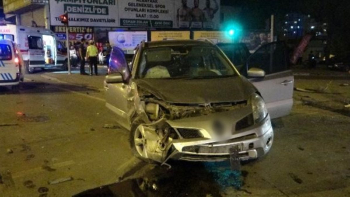 Denizli'de alkollü sürücü dehşet saçtı: 1 ölü, 4 yaralı