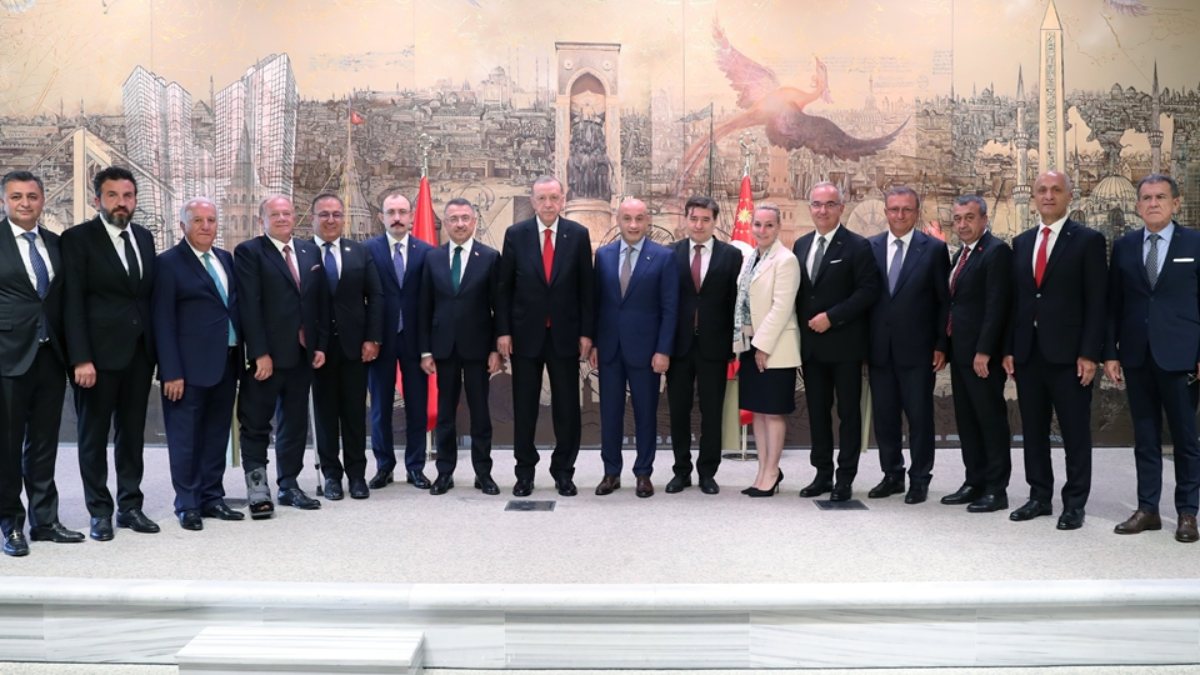 Cumhurbaşkanı Erdoğan, TİM üyelerini kabul etti