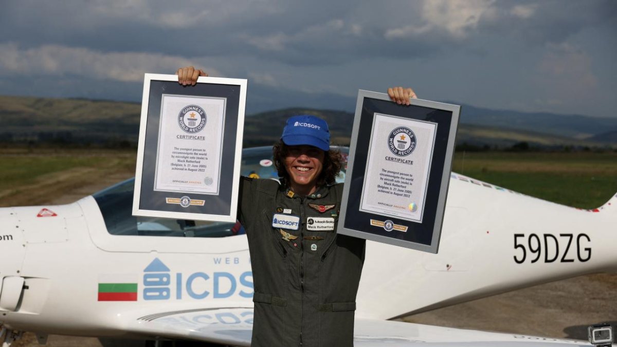 17-year-old pilot Mack Rutherford has circumnavigated the globe solo