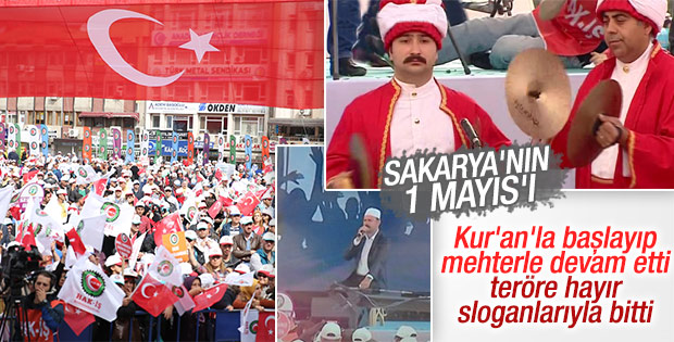 Sakarya'da Kur'an'lı Mehterli 1 Mayıs kutlaması