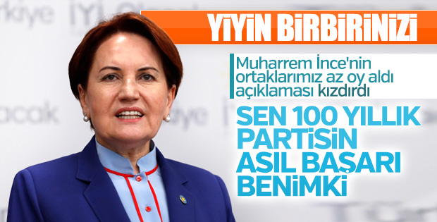 Meral Akşener, Muharrem İnce'ye cevap verdi