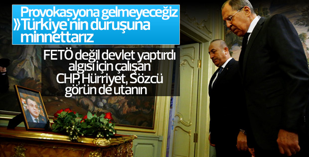 Lavrov-Çavuşoğlu görüşmesi