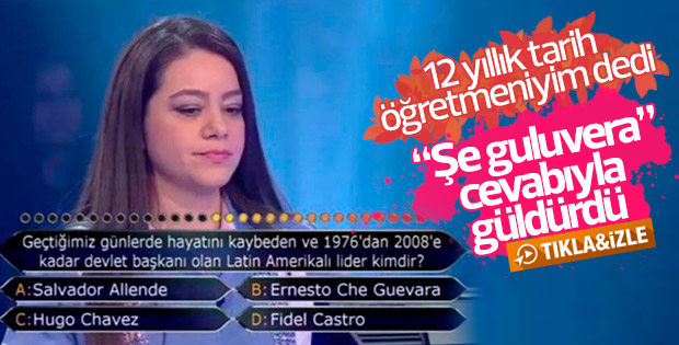 Milyoner'de Castro'nun ölümünü bilmeyen tarih öğretmeni