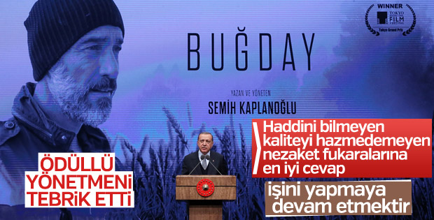 Cumhurbaşkanı Buğday filminin galasında konuştu